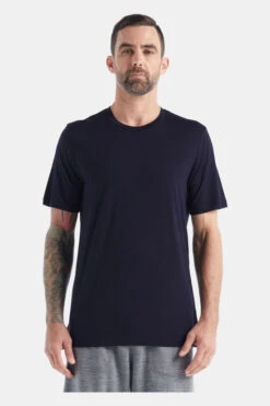 Icebreaker M Tech Lite Ii Ss Tee Gritstone Hthr