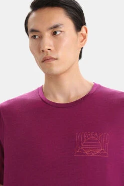 Icebreaker Tech Lite II Mountain Sunset T-shirt 12 Icebreaker Tech Lite II Mountain Sunset T-shirt -Icebreaker Tshirts Winkel b12bac0607 9292 04 nl