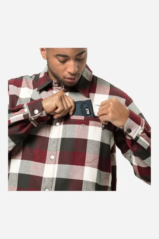 Jack Wolfskin Felsenweg Gevoerd Shirt 4 Jack Wolfskin Felsenweg Gevoerd Shirt - Afbeelding 2